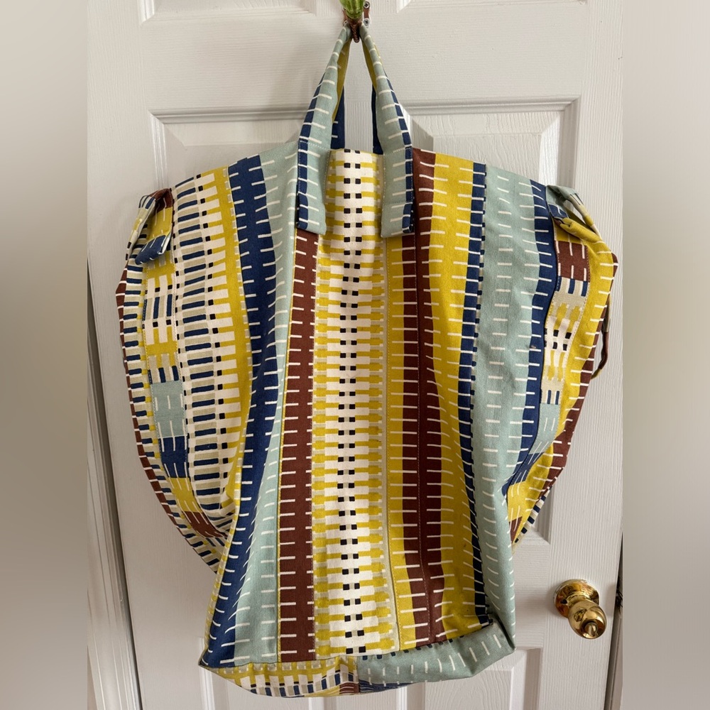 EPICE large canvas beach tote